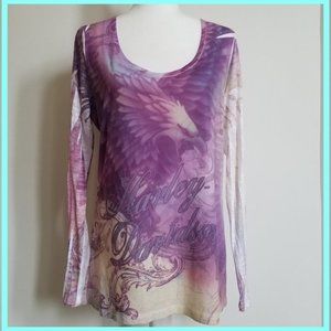Harley-Davidson Burnout Long Sleeve Top Size XL